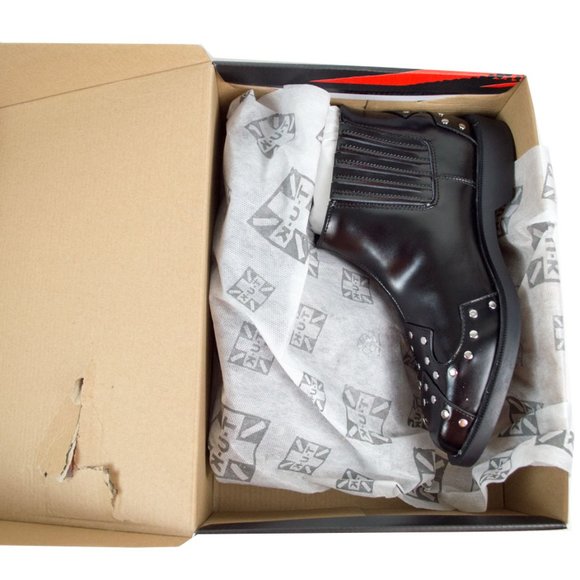 TUK Black Studded Jam Bootie Shoe - Picture 10 of 12
